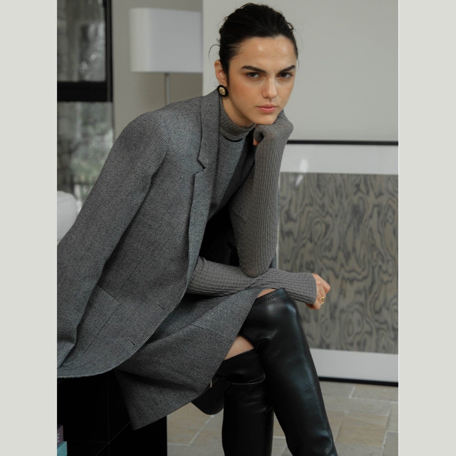 women's grey suit set​