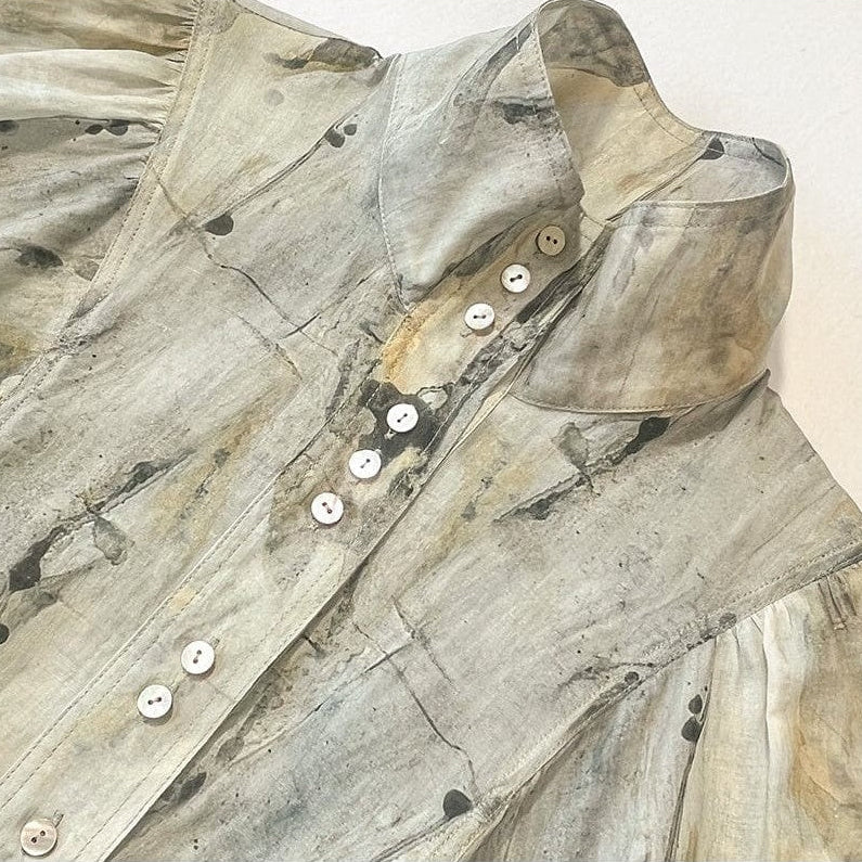 women's linen shirt for work in ramie