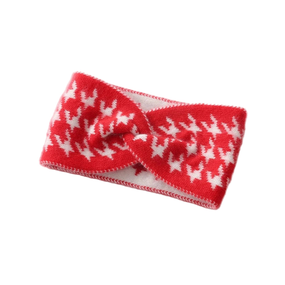 Women's Winter Headbands - Cashmere Headband in Tomato Red