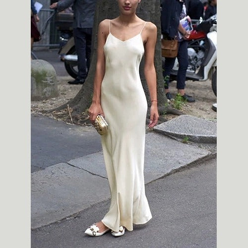 yellow gown slip